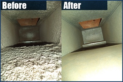 Air Duct Cleaning Services - Before and After - Swanton Energy Services